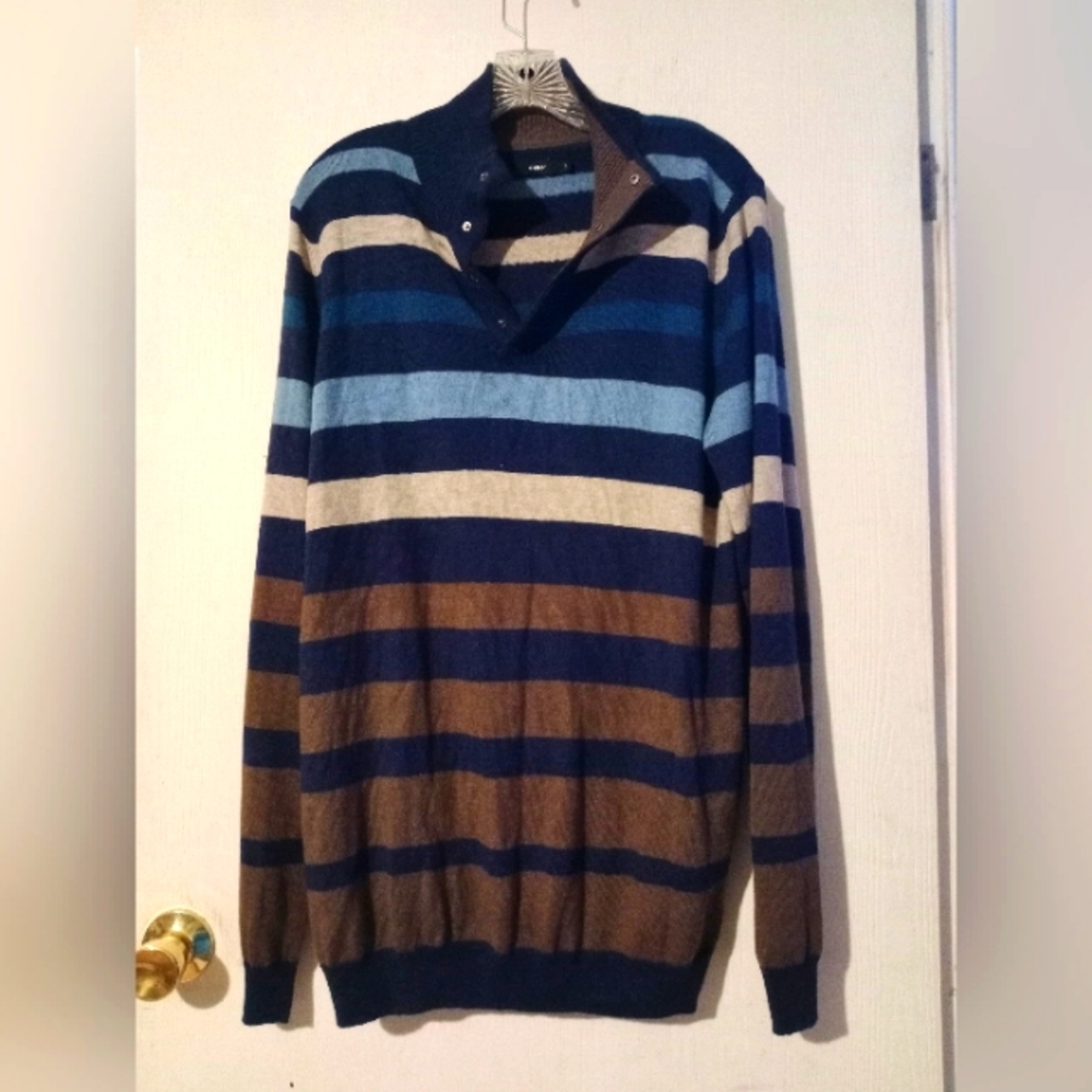 Celio Sweater sz. Large, Striped Very Soft.‎